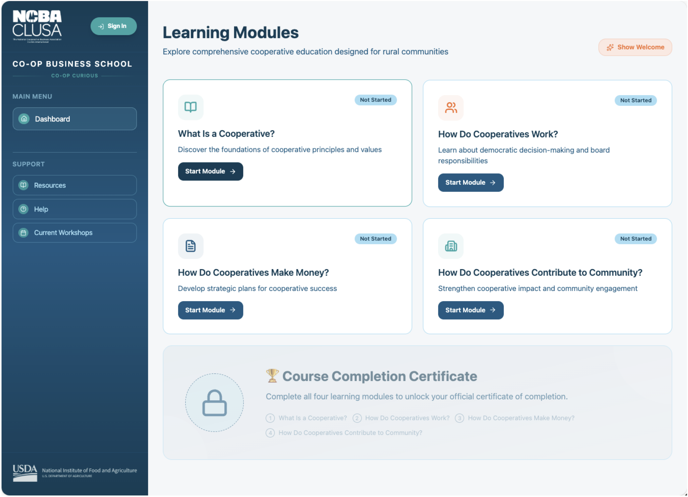 Default Theme Interface